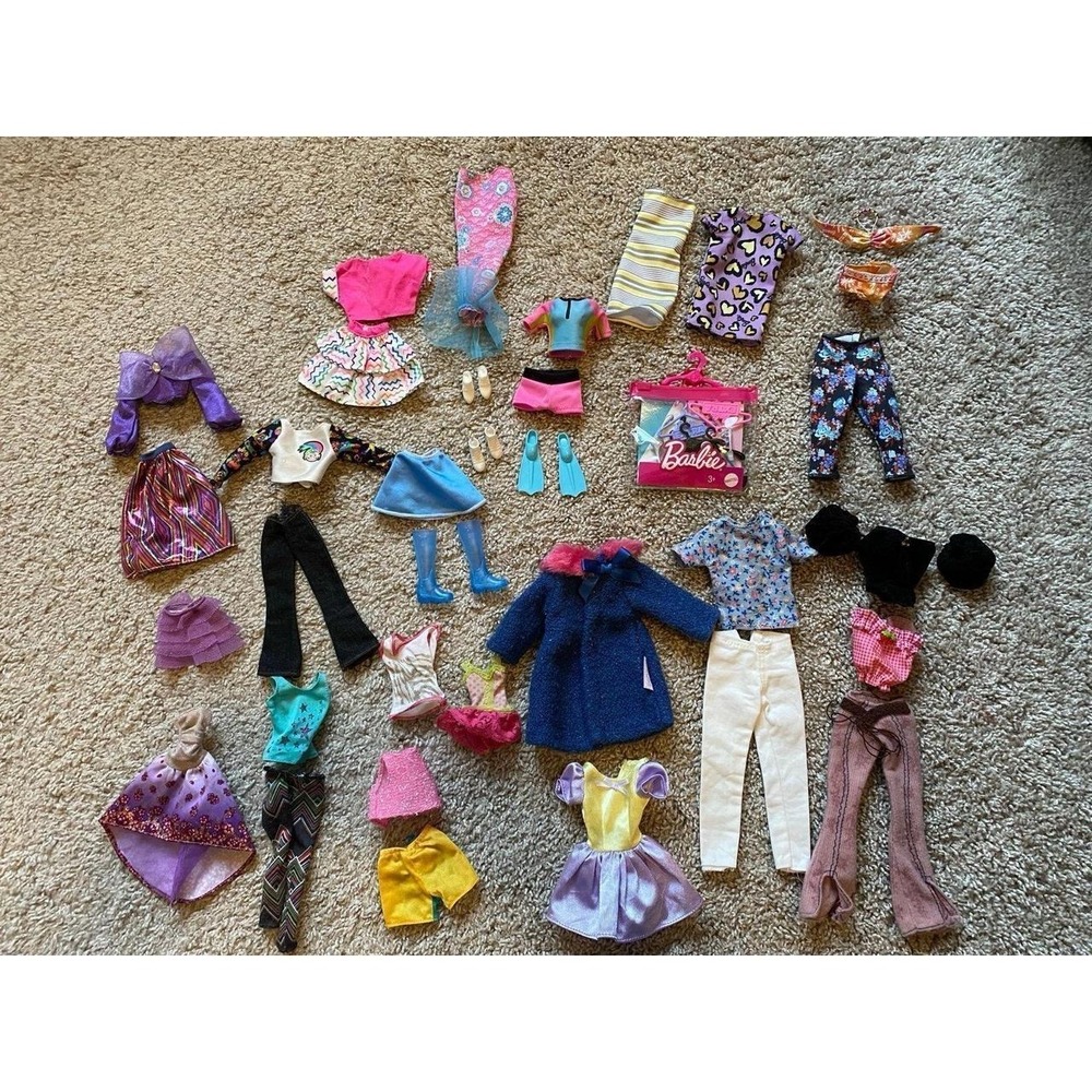 Doll Clothes Barbie Unbranded & Accessories Lot 34 Misc Toy sku31